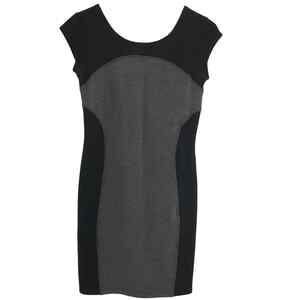 Athleta Dress Womens Extra Extra Small Black Gray Stretch Bodycon Sleeveless